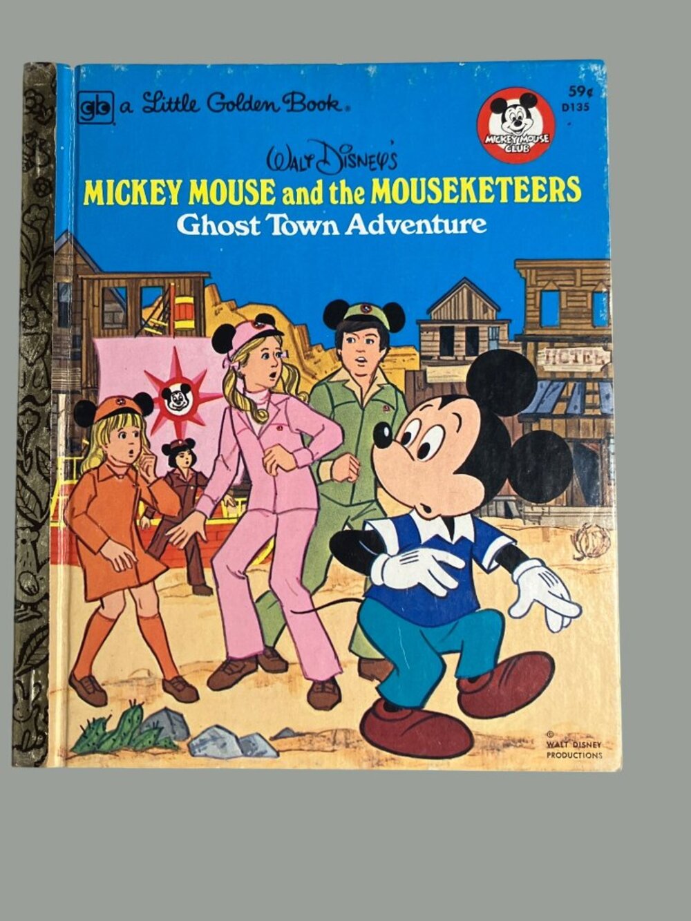 Vintage Little Golden Book Walt Disneys Mickey Mouse The Mouseketeers Ghost Town